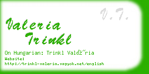 valeria trinkl business card